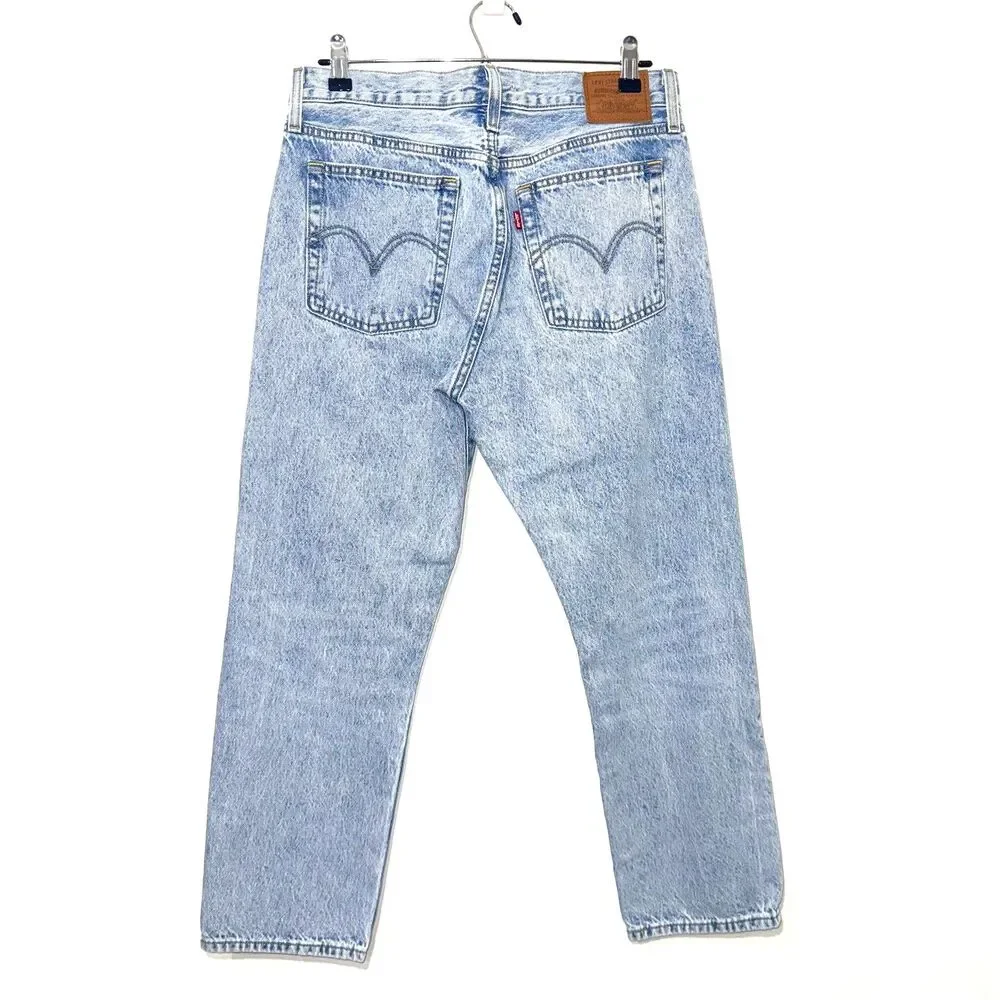 Levi's Wedgie Straight Jean In Acid Wash 29 - Picture 2 of 9